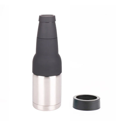 3-in-1 Beer Can & Bottle Cooler with Opener – Insulated Drink Holder for Men & Dads