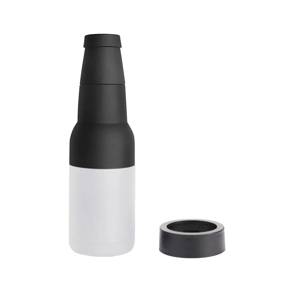 3-in-1 Beer Can & Bottle Cooler with Opener – Insulated Drink Holder for Men & Dads